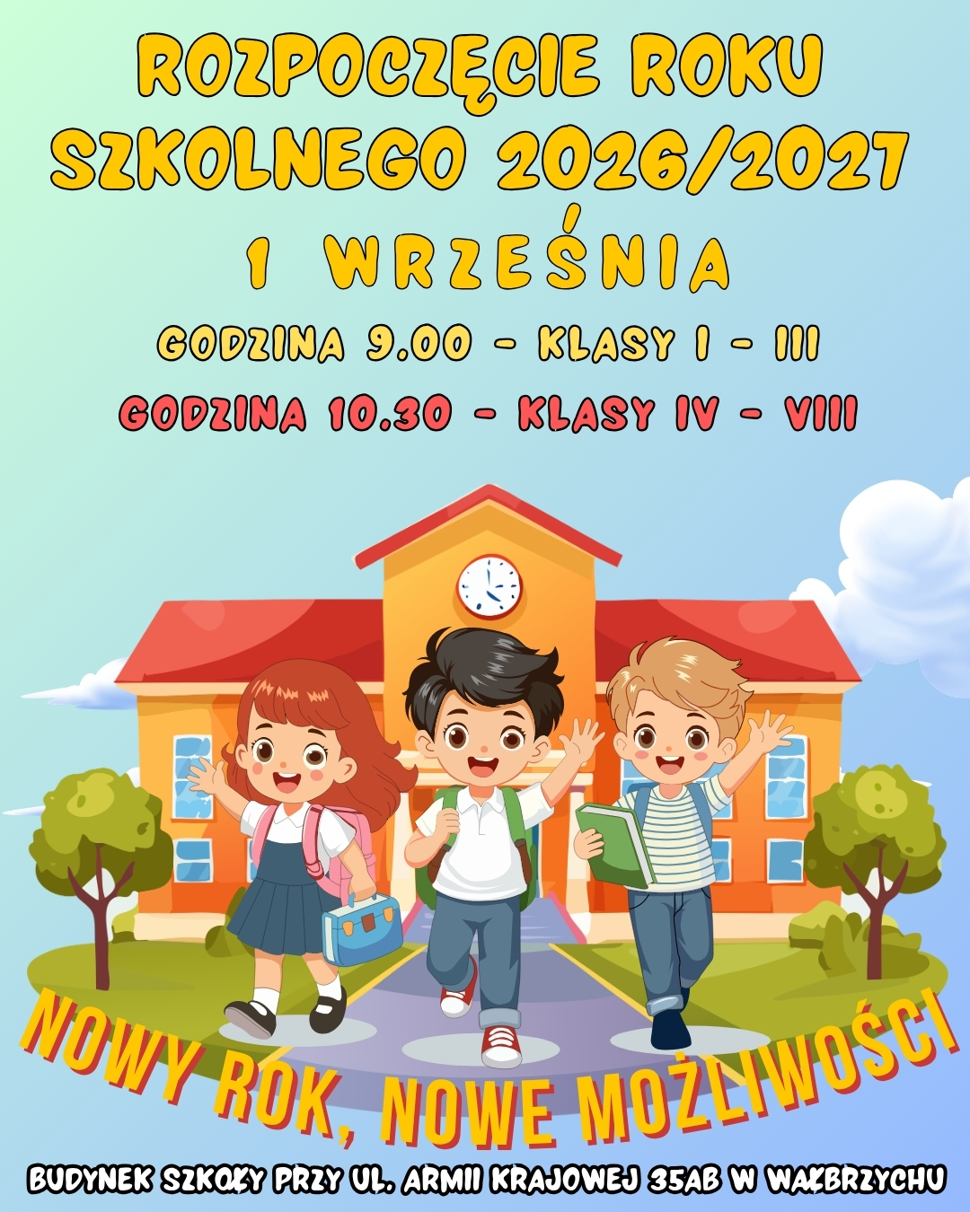 Rozpoczęcie roku szkolnego!